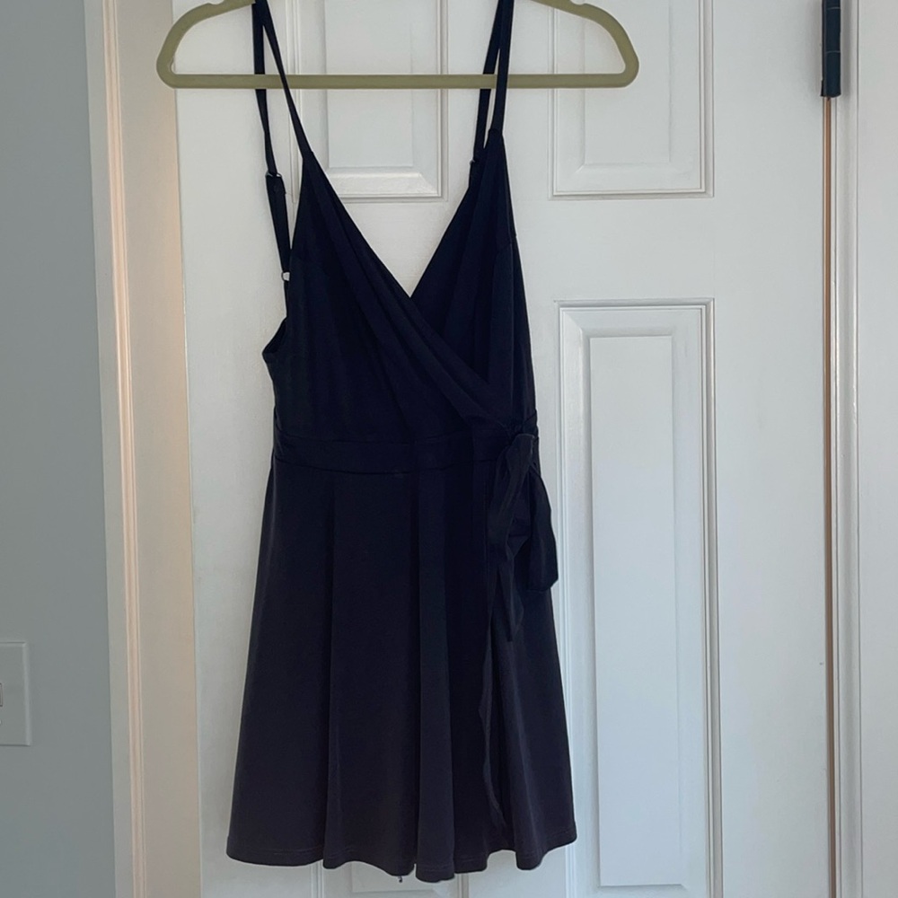 Dark gray comfy romper